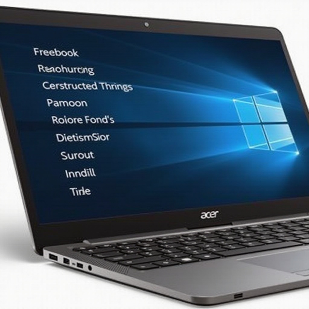 acer筆電開機選單